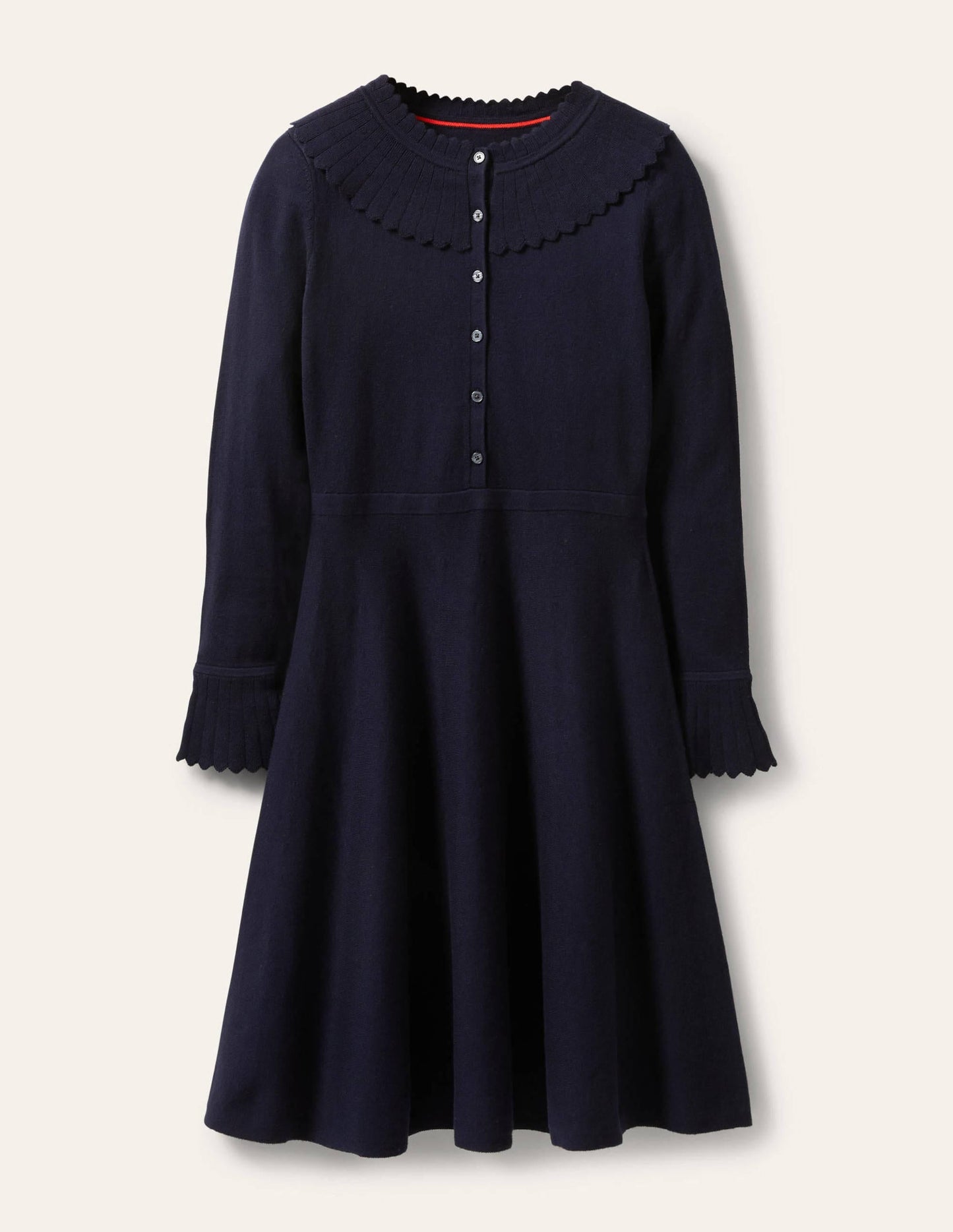 Abercorn Knitted Dress-Navy