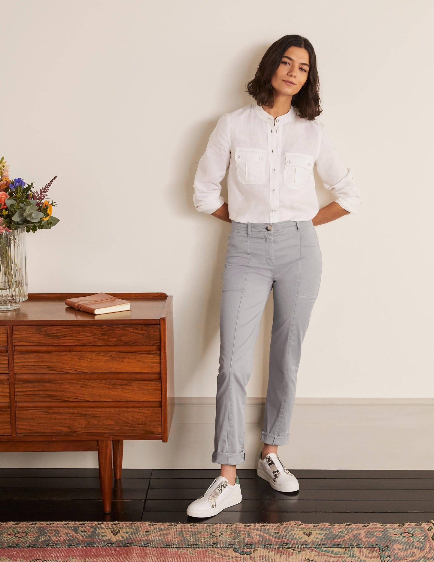 Abingdon Pants-Grey Squirrel
