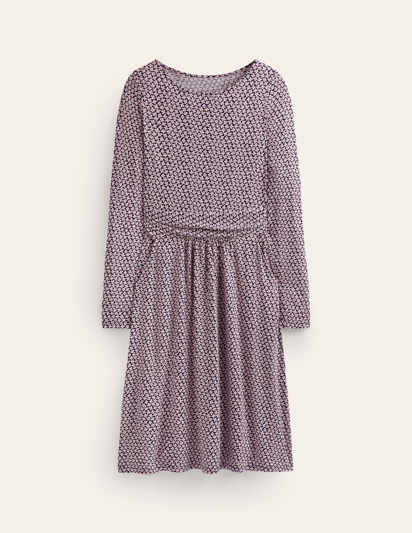 Abigail Jersey Dress-Milkshake, Daisy Bud