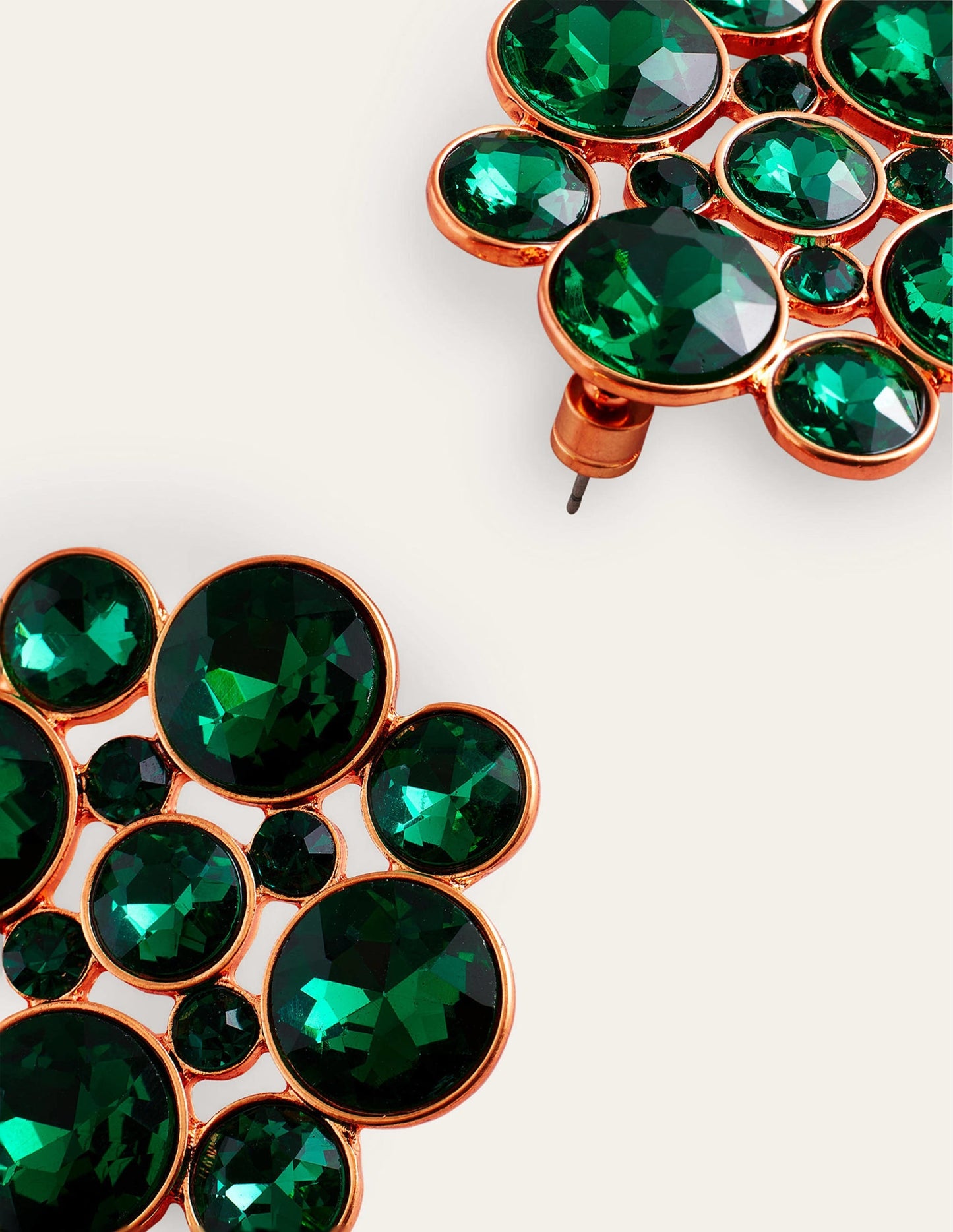 Andrea Jewel-Cluster Earrings-Green