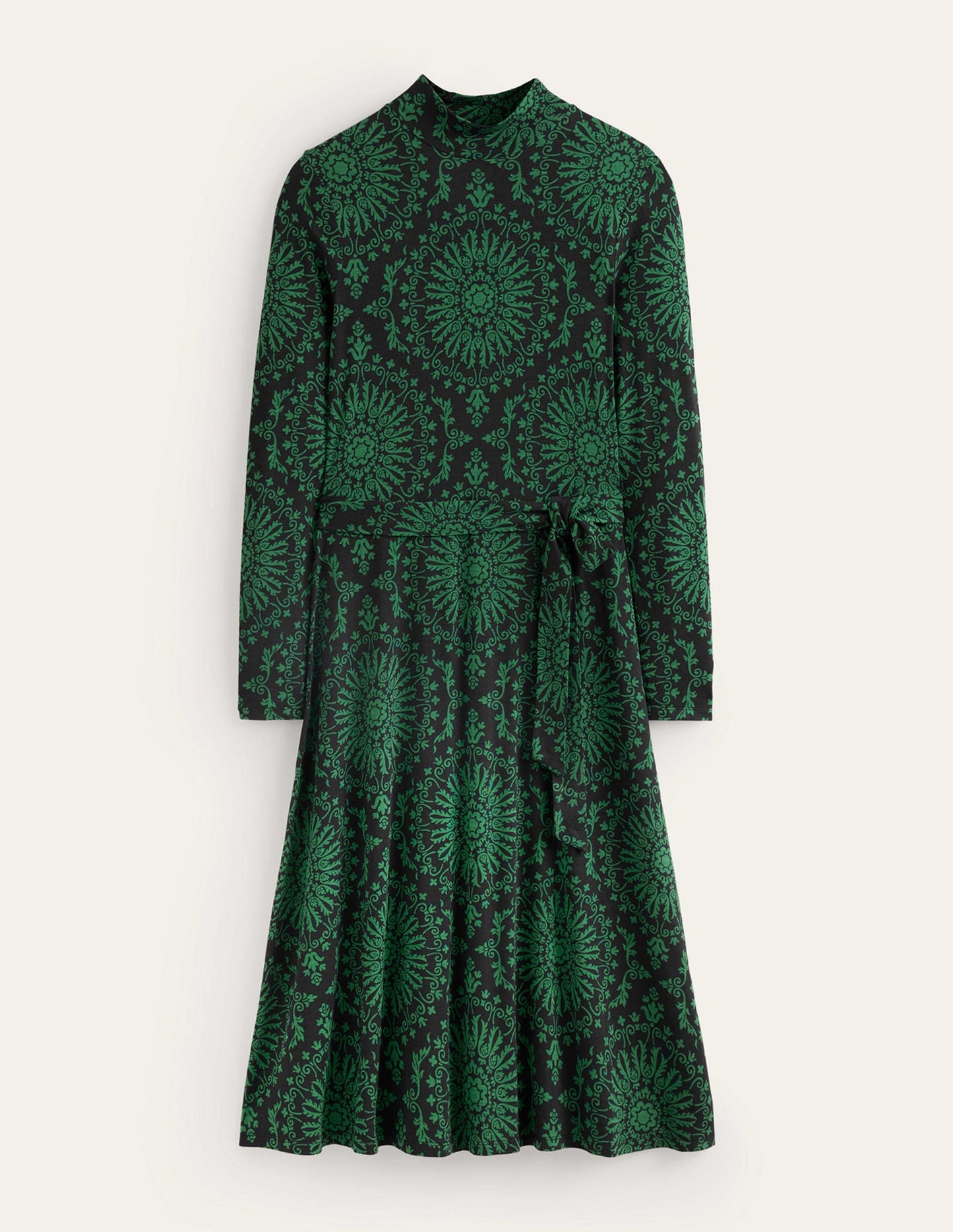 Alberta Jersey Midi Dress-Amazon Green, Artizan Geo