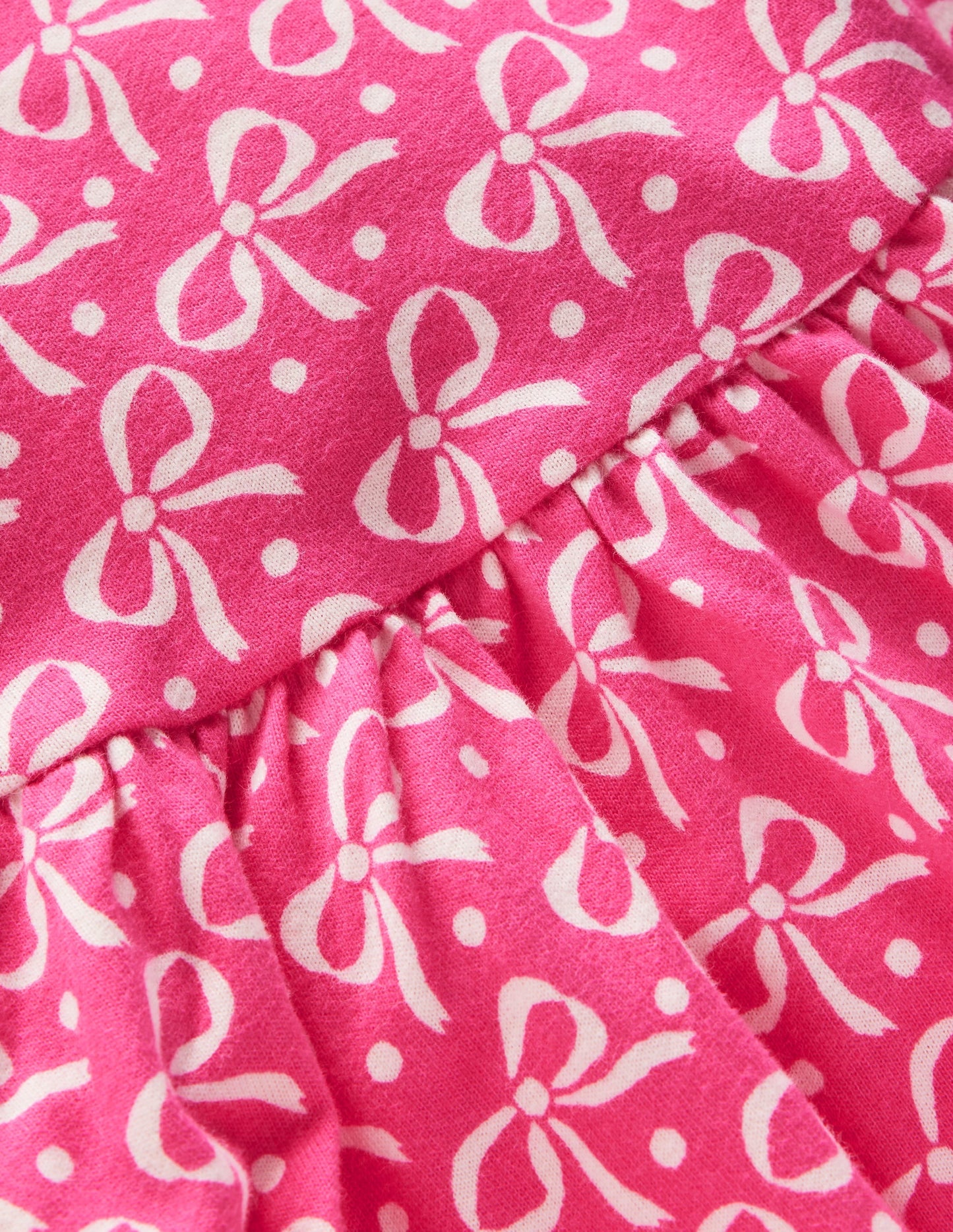 Ballerina Jersey Dress-Pink Bows
