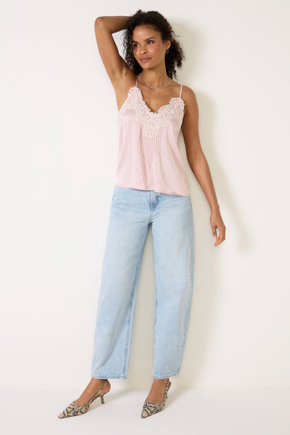 Juliette Lace Pintuck Cami