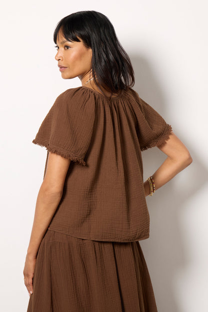 Macie Gauze Top