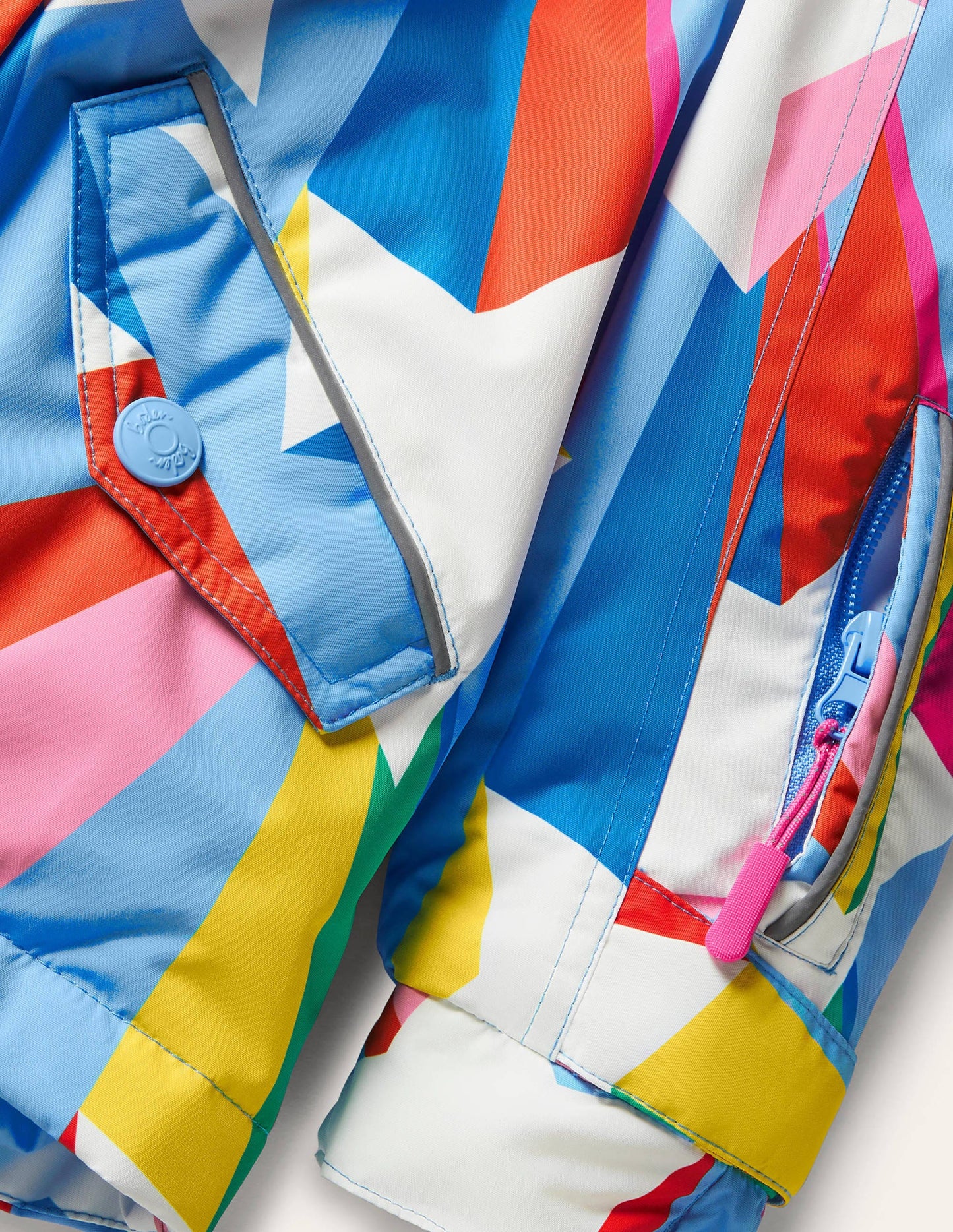 All-Weather Waterproof Jacket-Surfboard Blue Rainbow Star