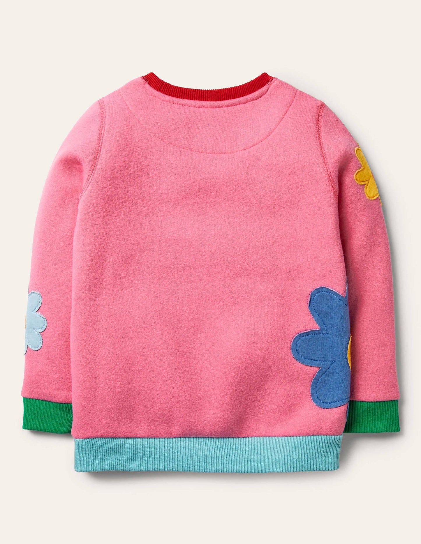 Appliqué Sweatshirt-Bright Petal Pink Heart