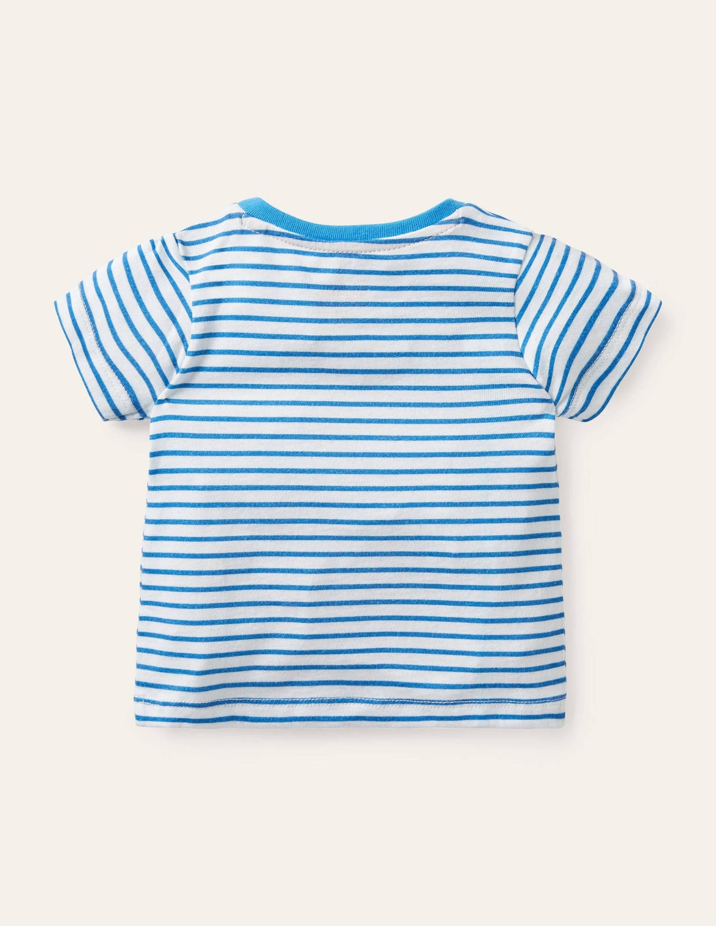 Animal Adventures Flap T-shirt-Ivory/Moroccan Blue Octopus