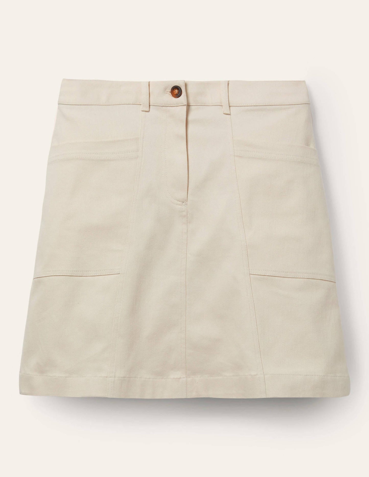 Abingdon Mini Skirt-Ecru