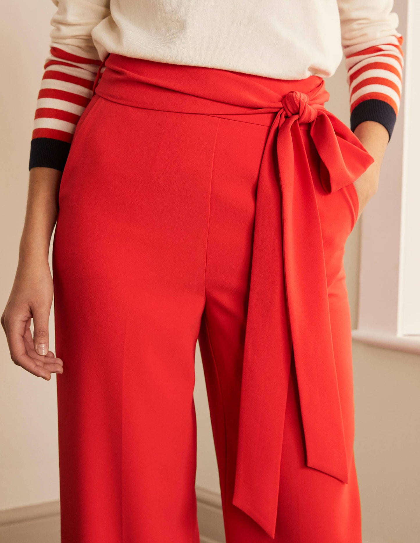 Allendale Pants-Cherry Red