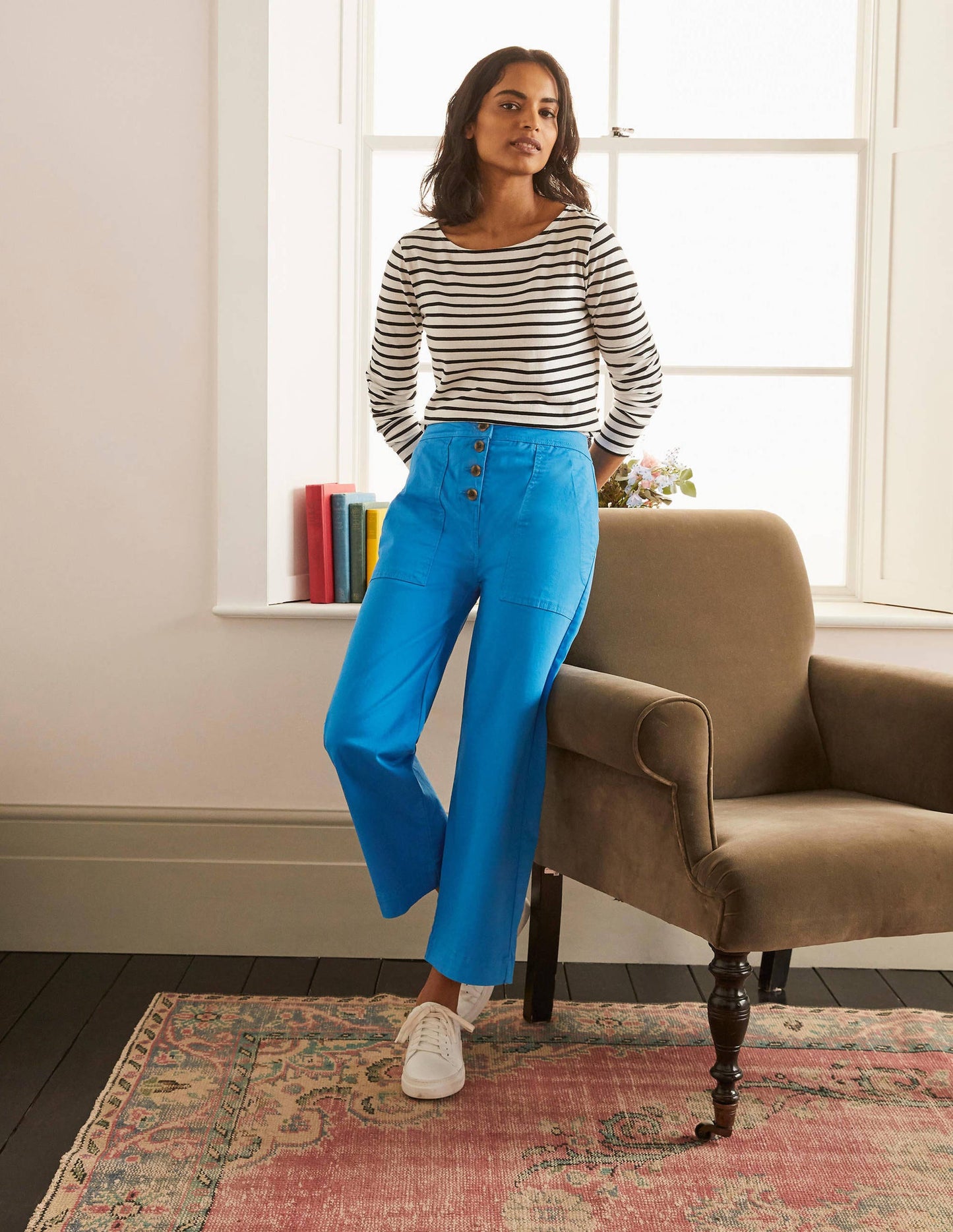 Beaufort Button Fly Pants-Bold Blue