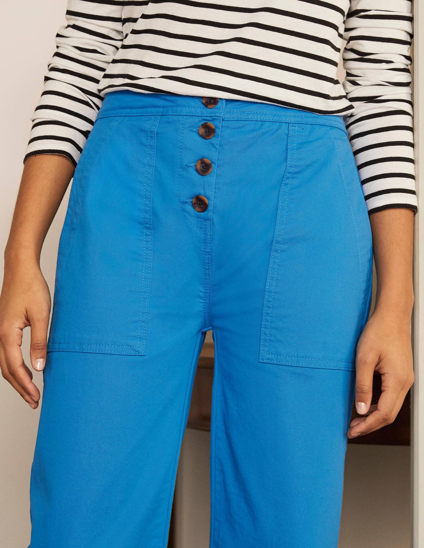 Beaufort Button Fly Pants-Bold Blue