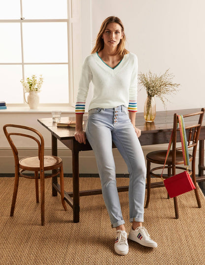 Bamburgh Relaxed Sweater-Ivory