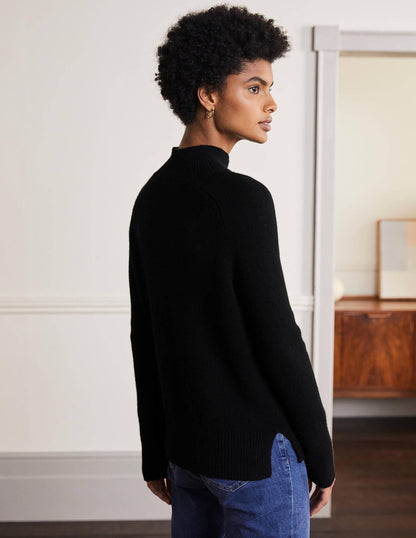 Anna Cashmere Sweater-Black