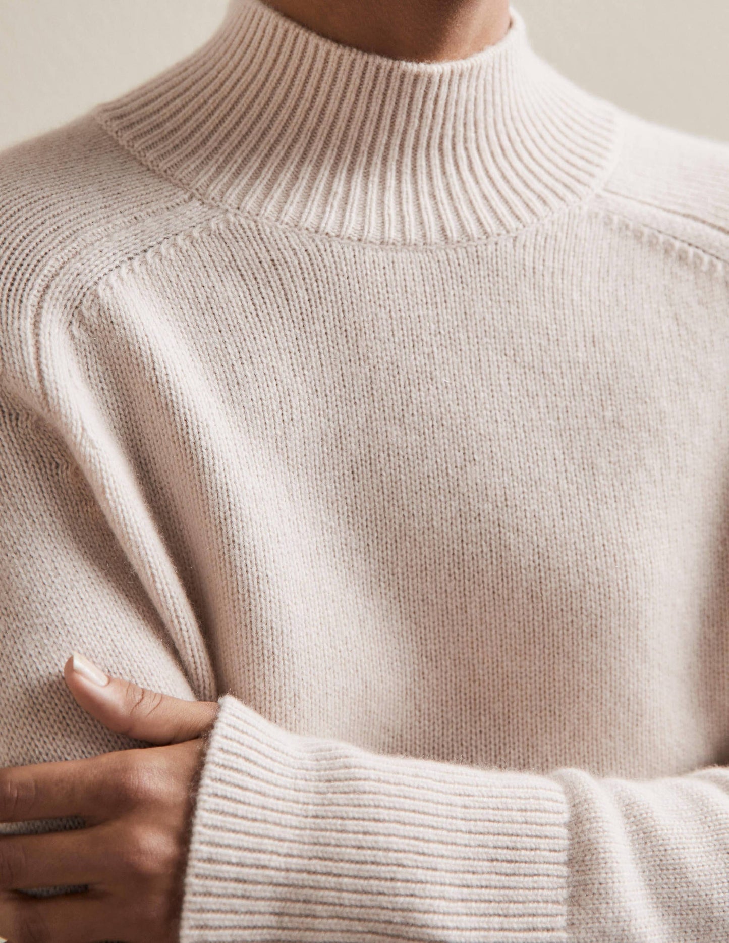 Anna Cashmere Sweater-Warm Ivory