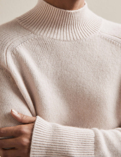 Anna Cashmere Sweater-Warm Ivory