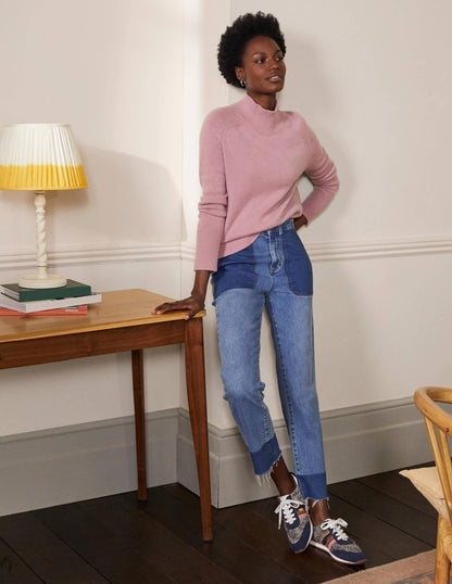 Anna Cashmere Sweater-Violet Purple