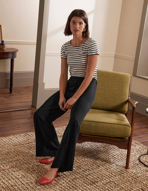 Albemarle Wide Leg Pants-Black