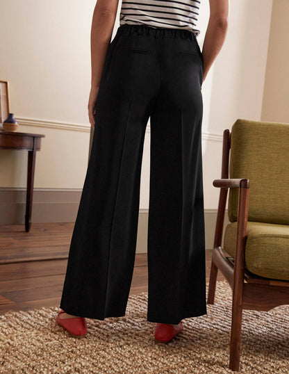 Albemarle Wide Leg Pants-Black