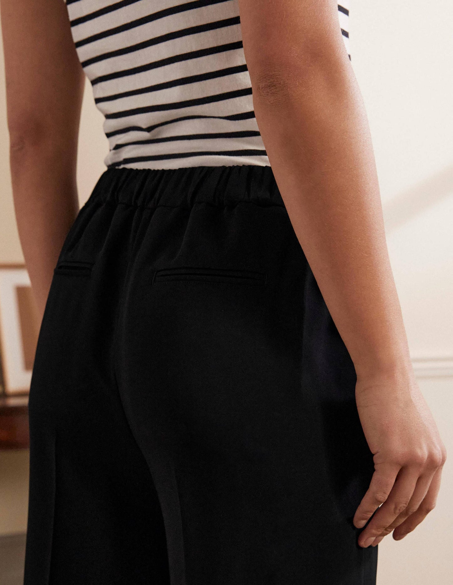 Albemarle Wide Leg Pants-Black