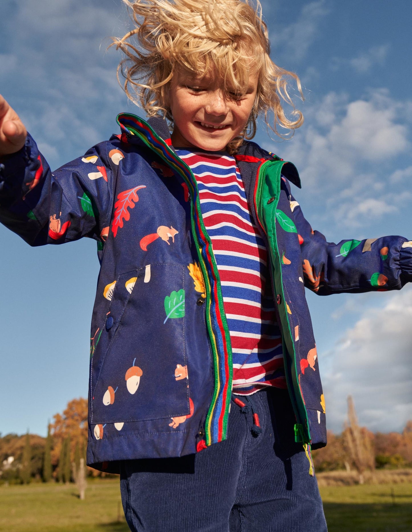 3-in-1 Waterproof Jacket-Starboard Navy Woodland