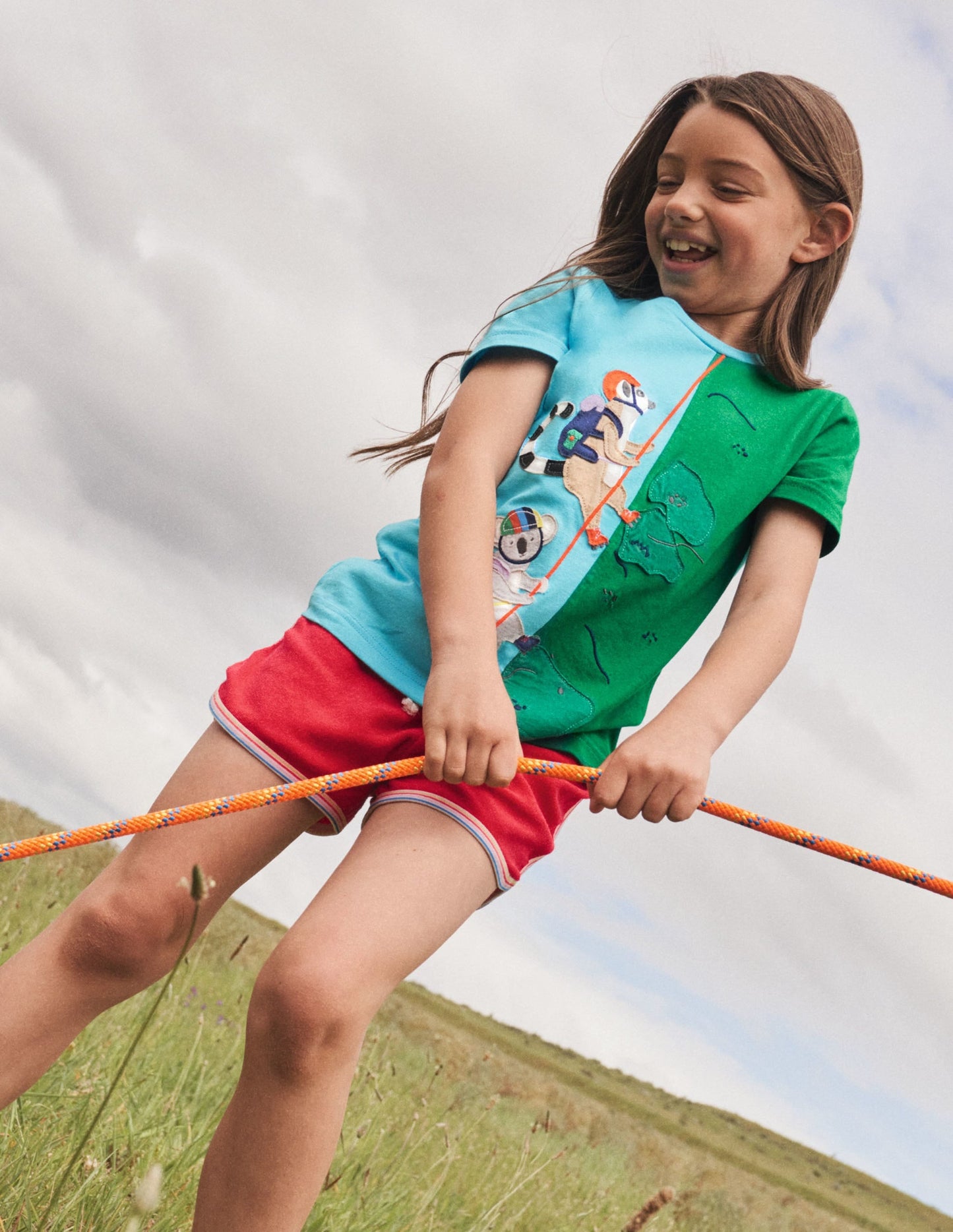 Animal Adventure T-shirt-Aqua Blue Lemurs