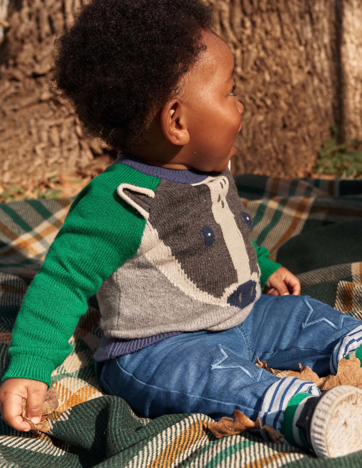 Badger Sweater-Grey Marl Badger