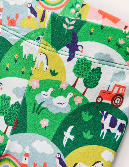 Baby Leggings-Multi Coastal Scene