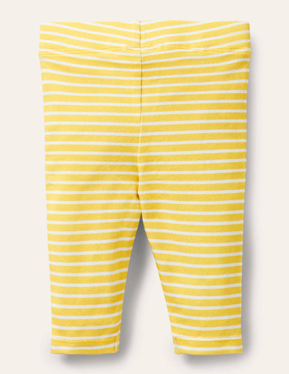 Baby Leggings-Sweetcorn/Ivory