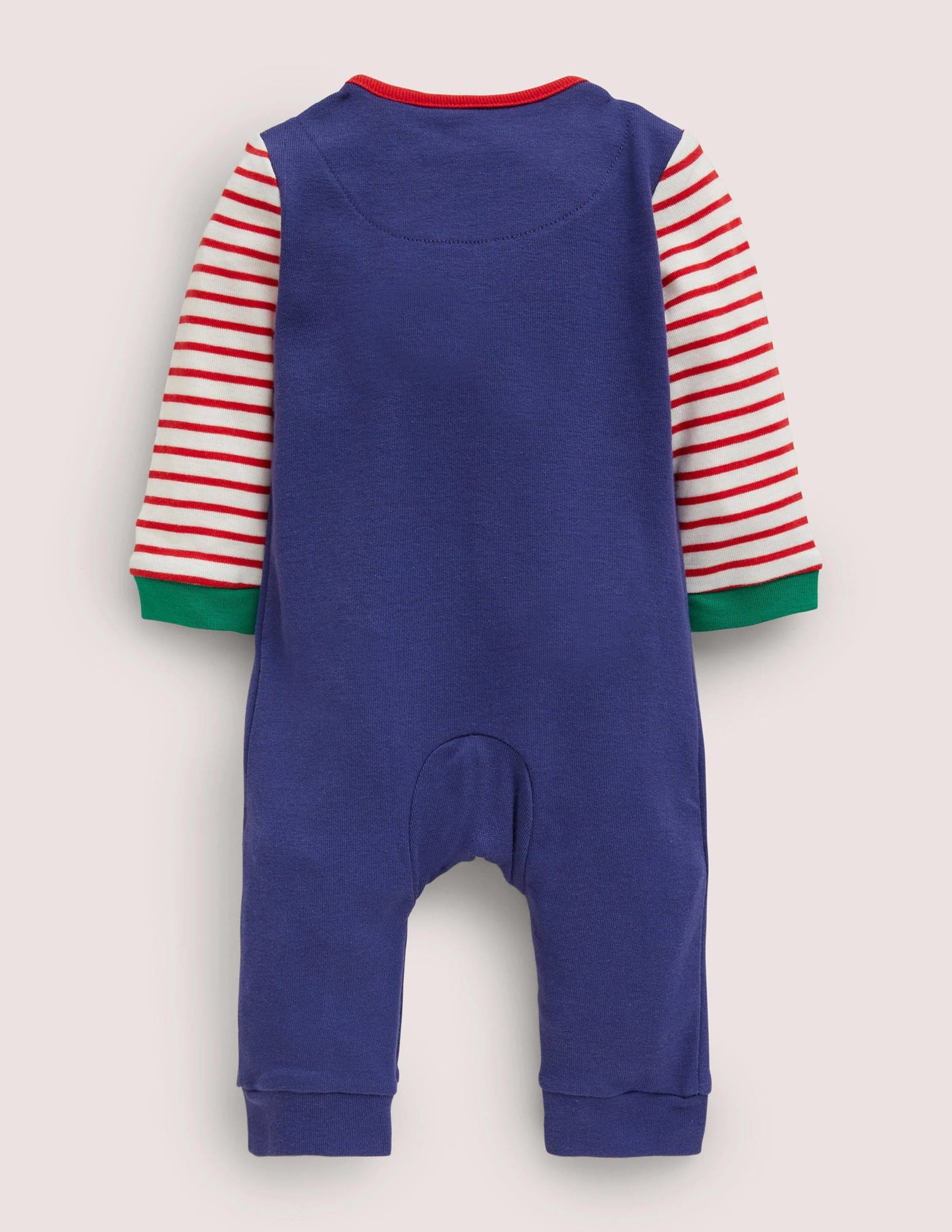 Appliqué Romper-Starboard Blue Festive