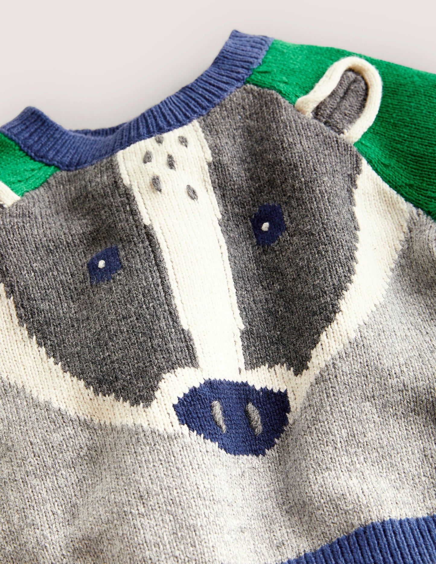 Badger Sweater-Grey Marl Badger