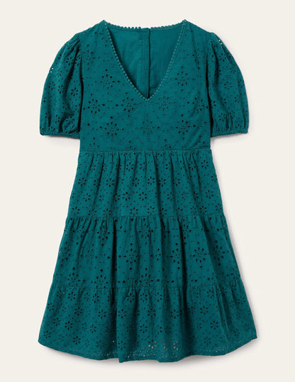 Back Detail Broderie Dress-Chesapeake Bay