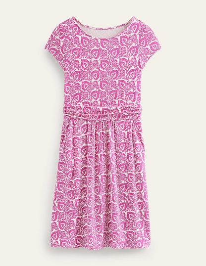 Amelie Jersey Dress-Phlox Pink, Oak Terrace