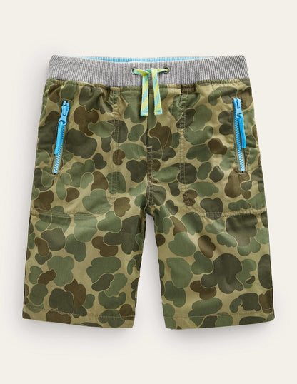 Adventure Shorts-Bubble Khaki Camo