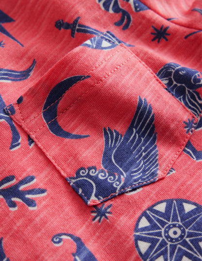 All-over Printed T-Shirt-French Pink
