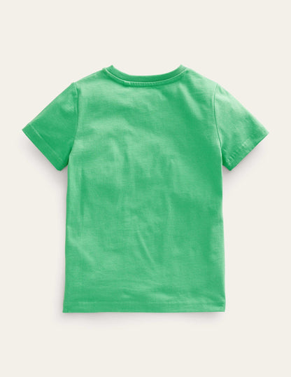 Animal Education T-shirt-Aloe Green Animal Alphabet