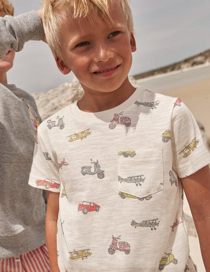 All-over Printed T-Shirt-Multi Cars