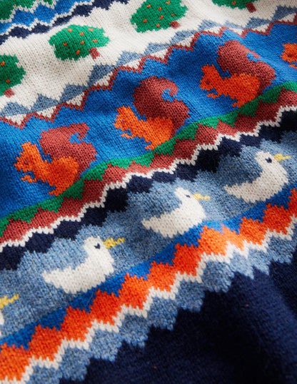 All Over Fair Isle Sweater-Multi Nature Fair Isle