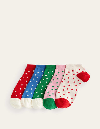 5 Pack Trainer Socks-Spot