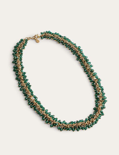 Beaded Necklace-Green