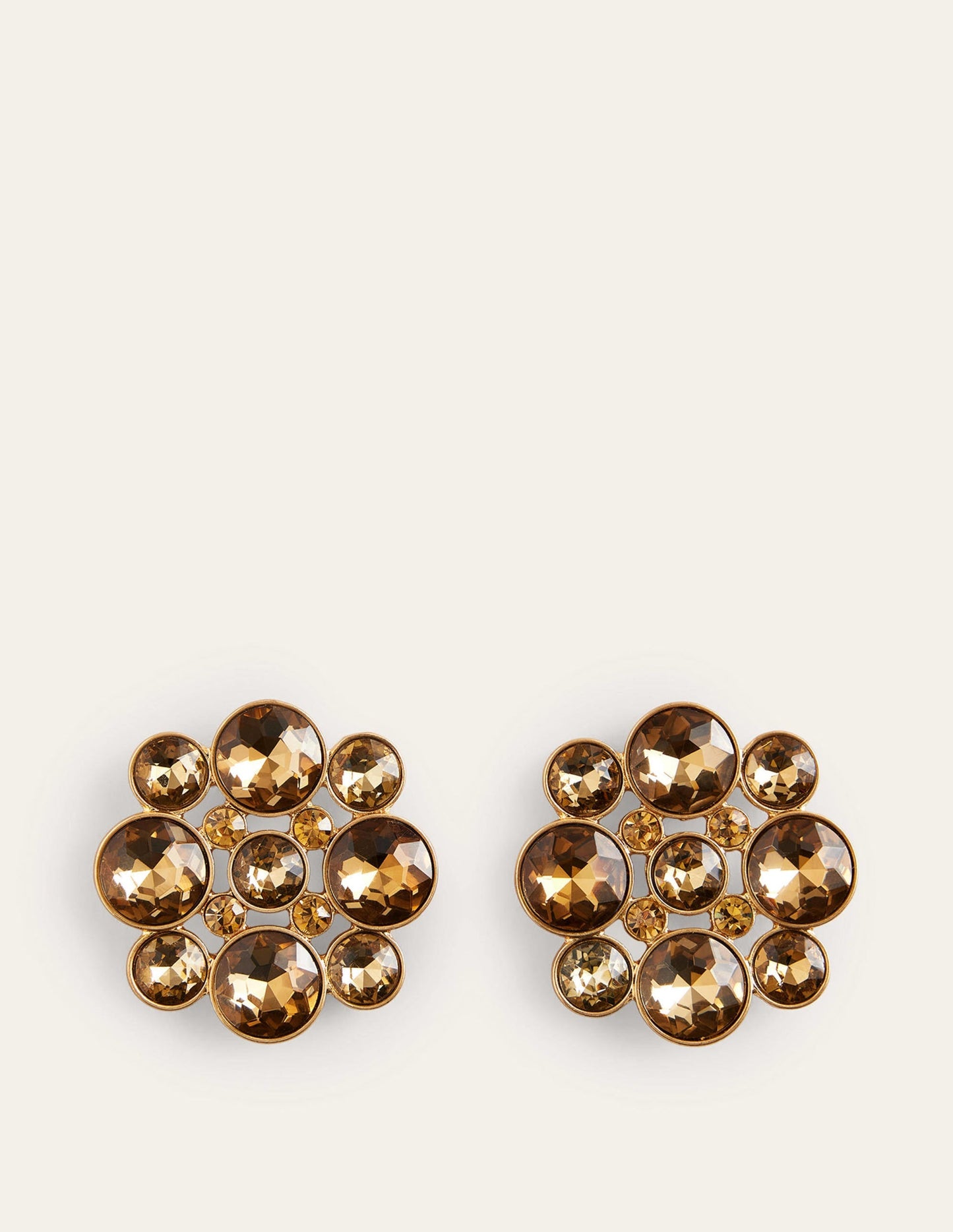 Andrea Jewel-Cluster Earrings-Gold