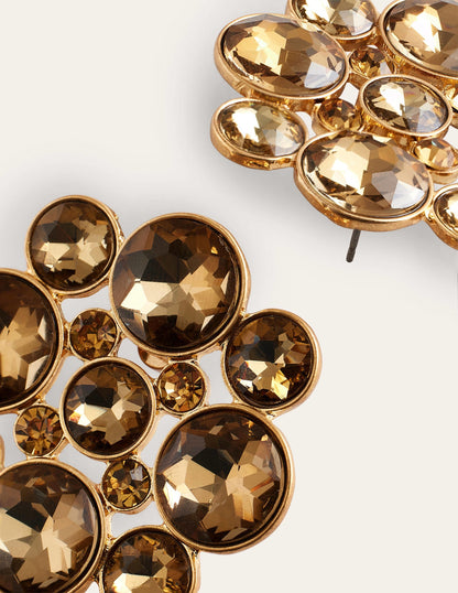 Andrea Jewel-Cluster Earrings-Gold