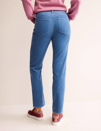 5 Pocket Cord Slim Jeans-Azure