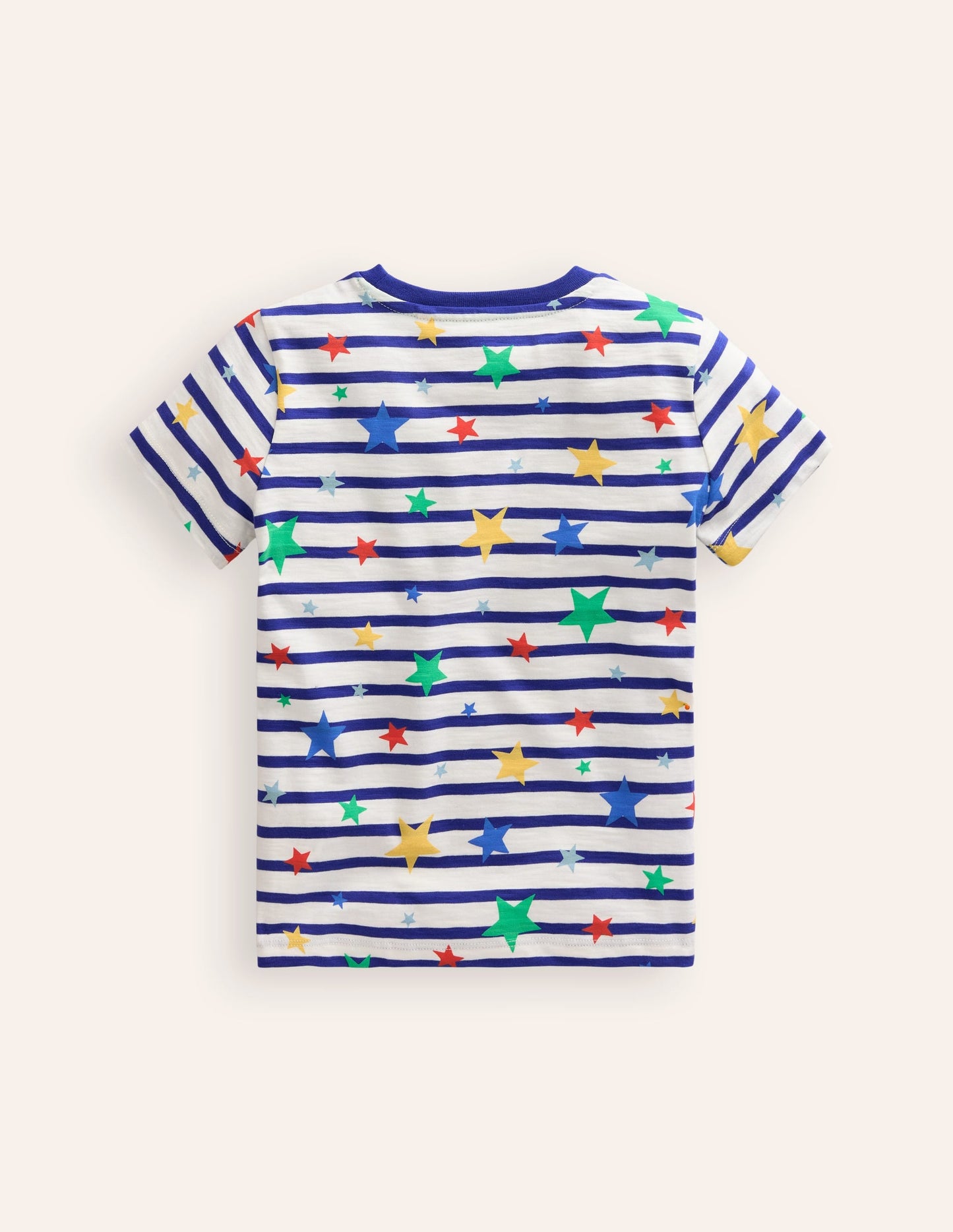 All-over Printed T-Shirt-Breton Multi Star