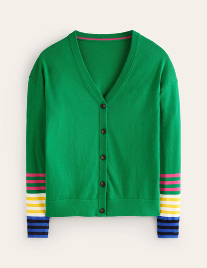 Annie Cardigan-Rich Emerald Green