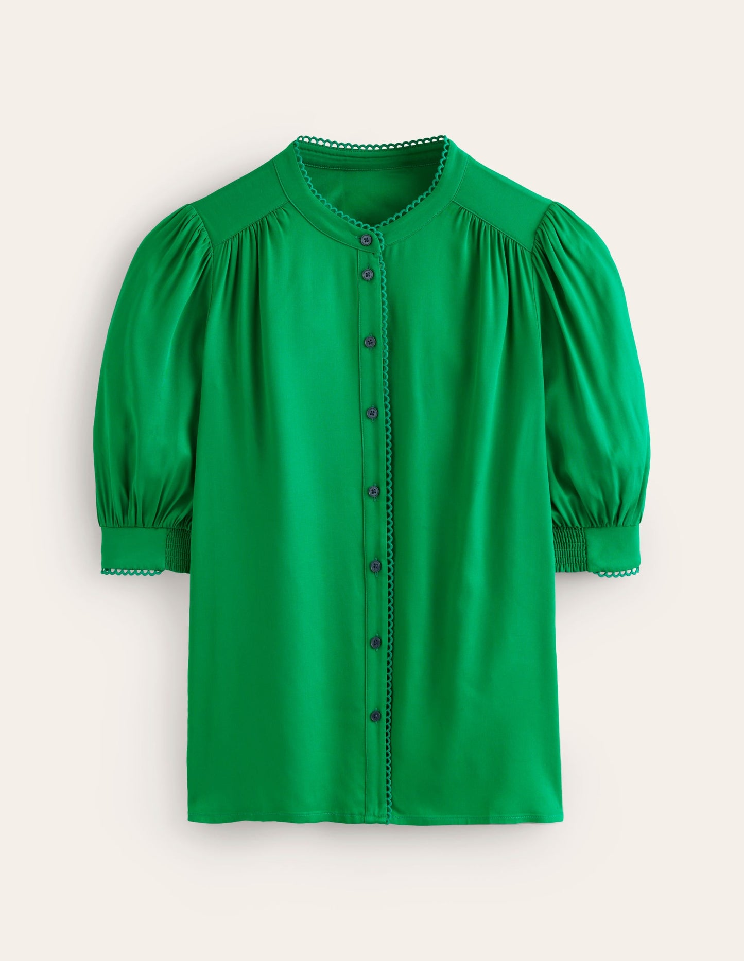 Ara Short Sleeve Top-Rich Emerald
