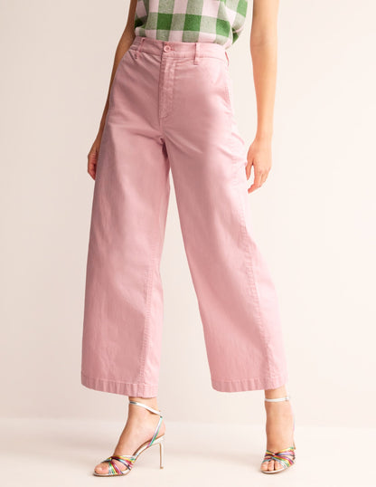 Barnsbury Crop Chino Pants-Blush