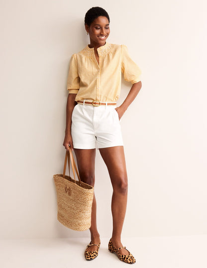 Ada Seersucker Top-Sweet Honeycomb Gingham