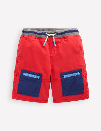 Adventure Shorts-Poppy Red