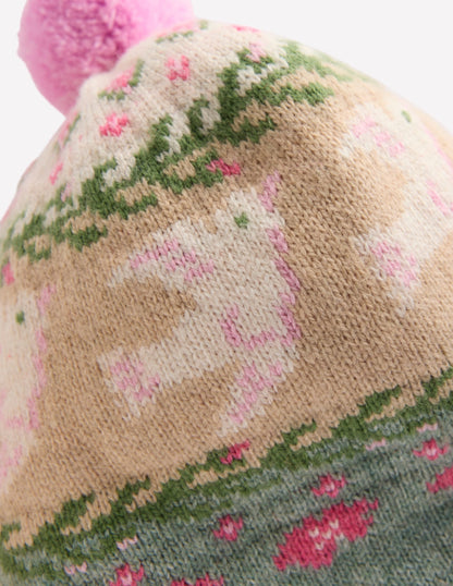 Baby Fair Isle Set (Girls)-Soft Jade Marl Birds