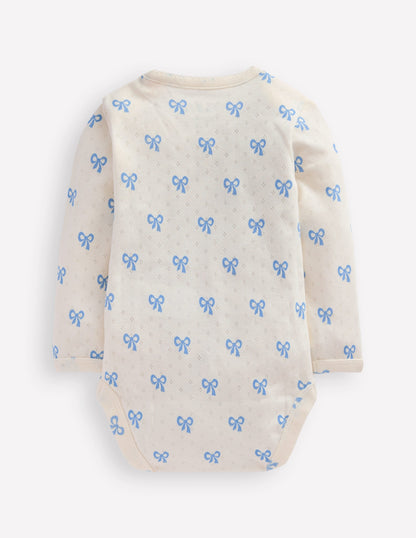 3-pack Pointelle Bodies-Soft Ivory Tiny Bows